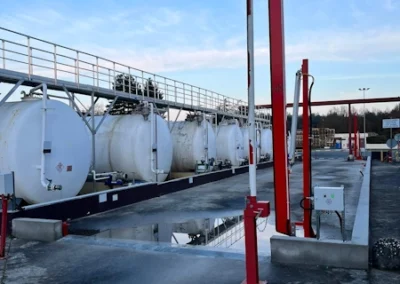 Rétention zone de dépotage